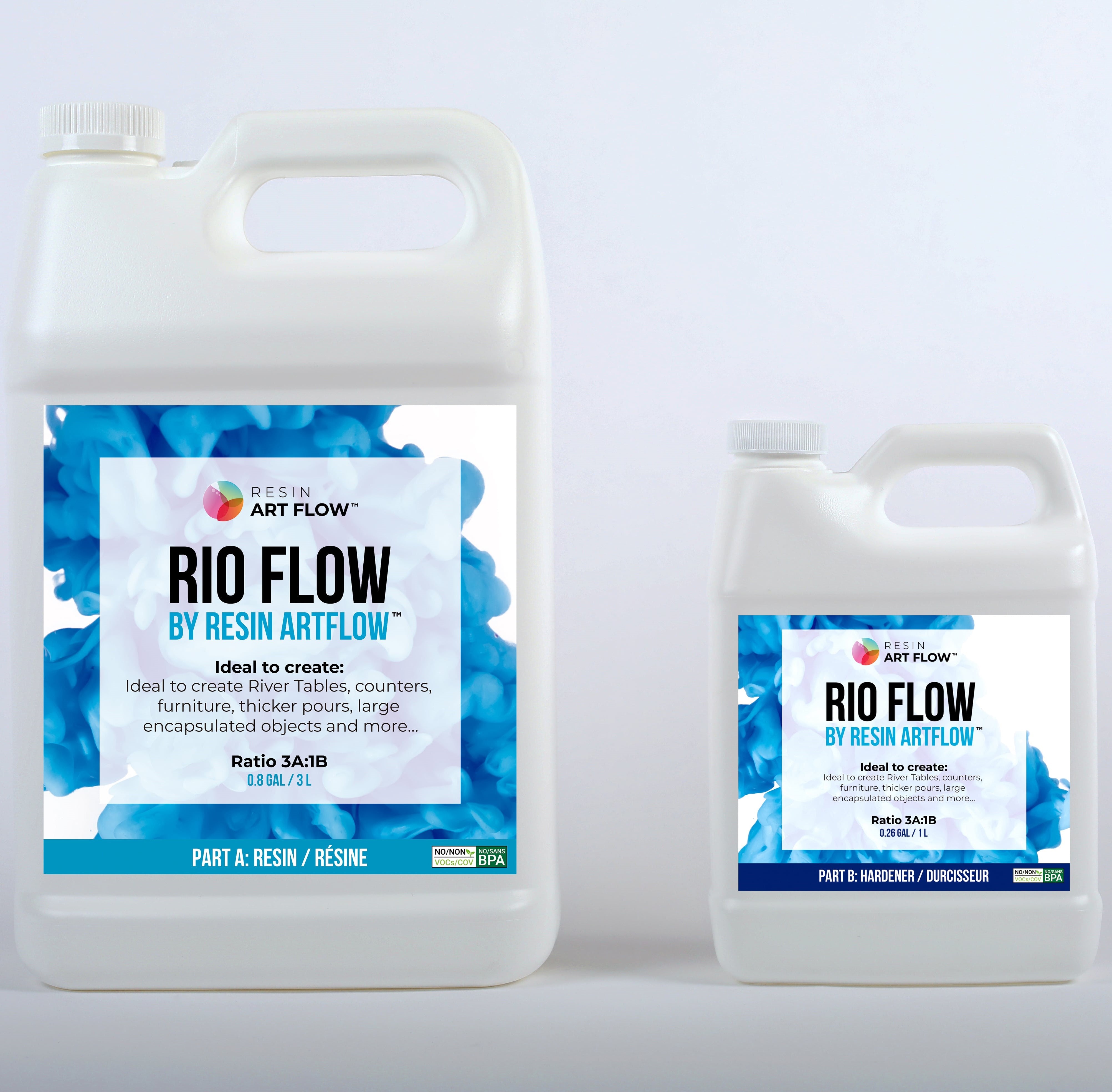 RIO FLOW - Deep Pour Epoxy Resin - 1.06 Gallon Kit (4L) – MEYSPRING